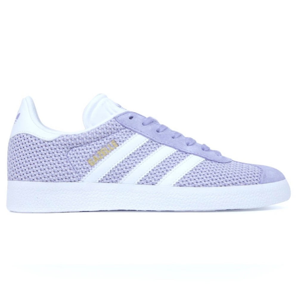 ADIDAS -Gazelle purple and white sneakers